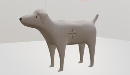 【Blender2.8トレーニング】犬を作ってみました