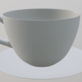 blender2.8　コーヒーカップのモデリング
