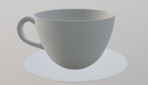 【Blender2.8】コーヒーカップを作る Level3 Part2  スピン/面のブリッジなど
