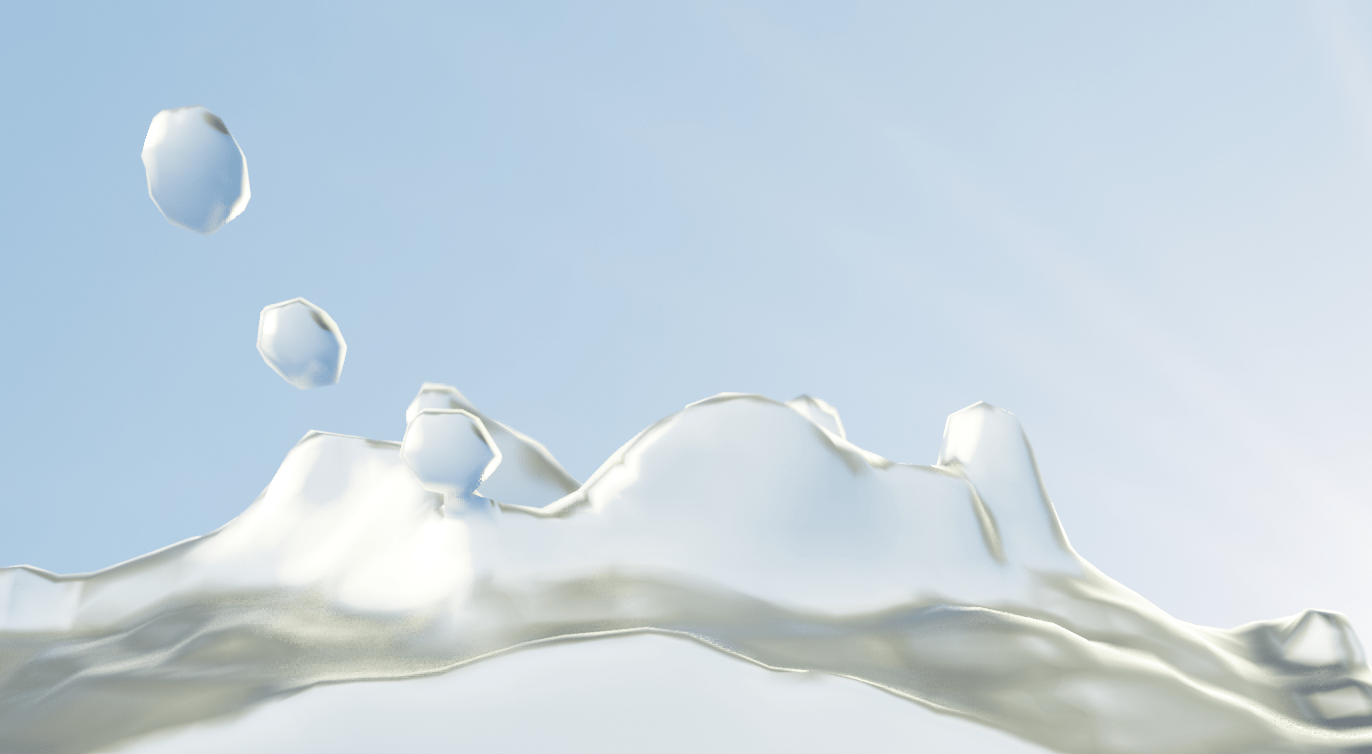 Blender2 8 簡単な水滴アニメーションを作ってみた 流体シュミレーションなど W